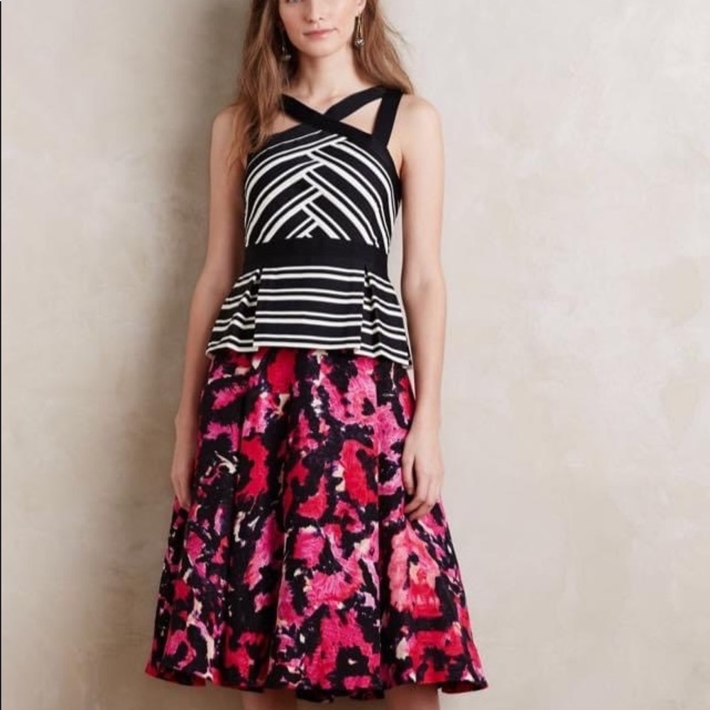 Anthropologie Tracey Reese silk Skirt- rare… beautiful and exciting.